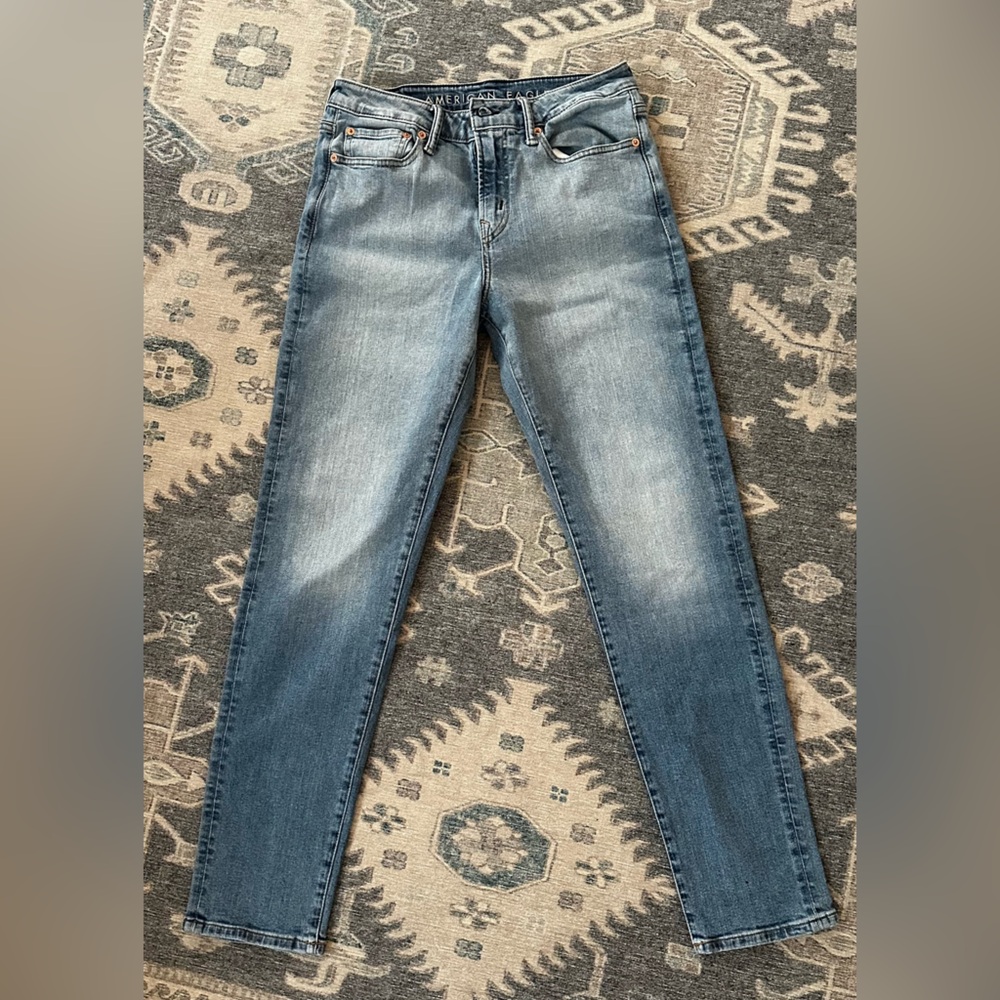 American Eagle Outfitters Men's Light Blue Skinny Jeans